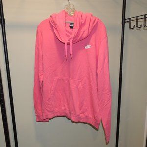 Ladies Nike Hooded Pull Over Pink XL